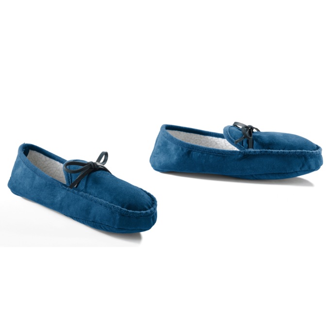 Women's Faux-Leather Moccasin Slipper, , large