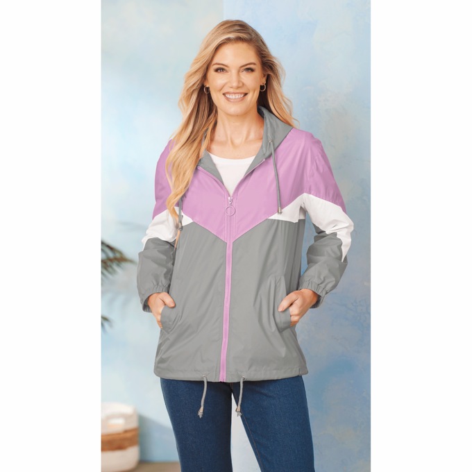 Color-Block Windbreaker, , large