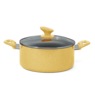 13-Piece Granite Aluminum Cookware Set, Yellow, large