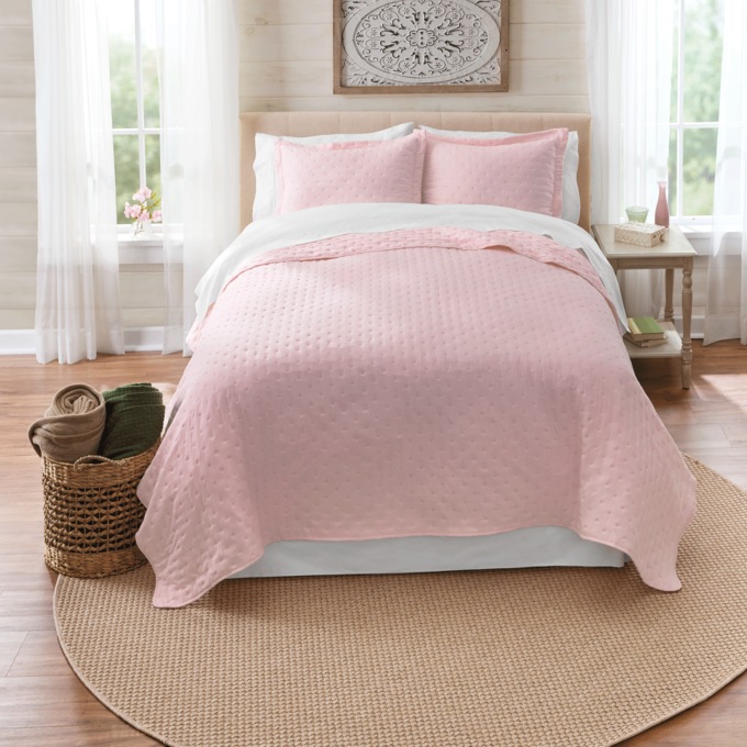 Garment Washed Quilt Set, , large