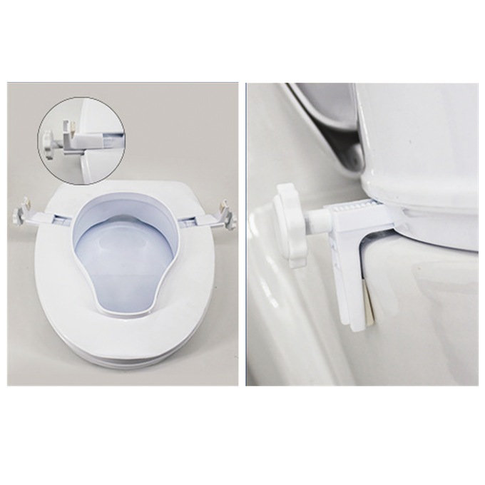 Raised Toilet Seat with Lid, , large