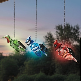 Hanging Bird Solar Lantern, , large