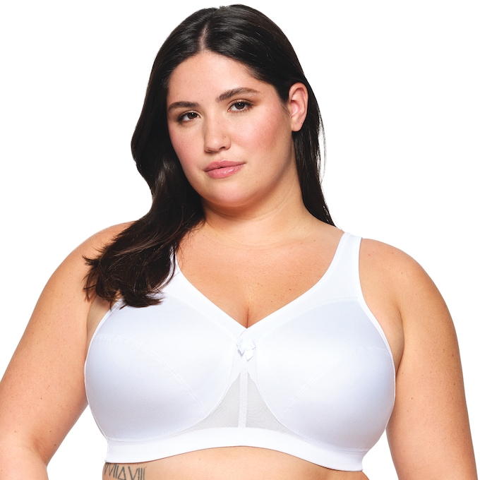Glamorise MagicLift Active Support Bra, White, large