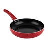 Chef Tested 11-Piece Granite Ceramic Nonstick Cookware Set, Red, large