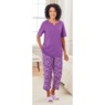 Printed Capri Pajama Set, , large