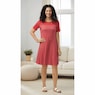 Polka Dot Fit & Flare Dress, , large