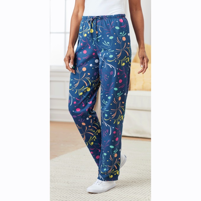 Knit Comfort Pant Plus - Print, , large