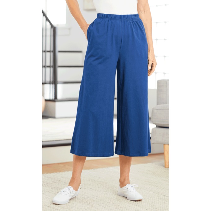 Wide-Leg Capri, , large