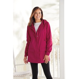 Hooded Denim Jacket, , large