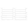 Rolling Pants Trolley Set of 6 Extra Hangers, , large