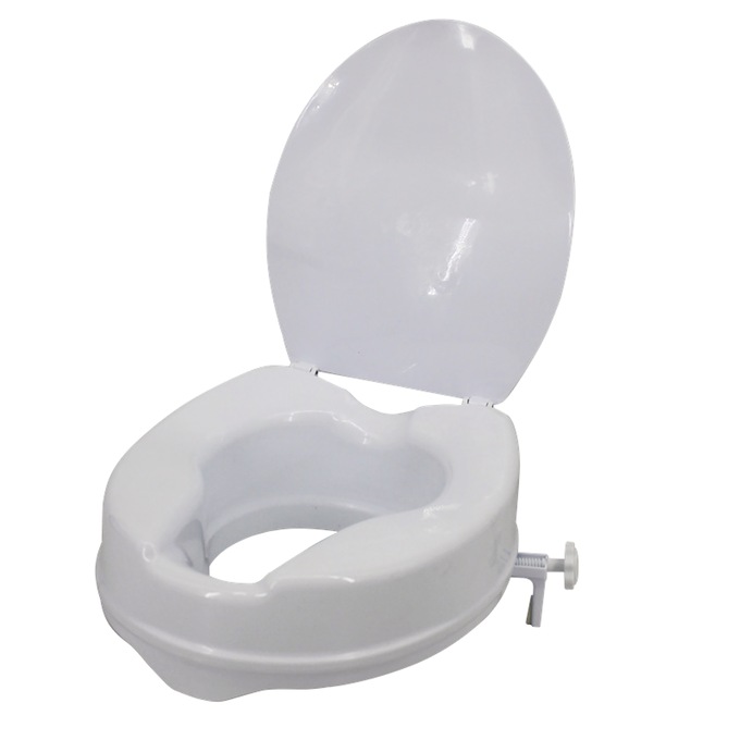 Raised Toilet Seat with Lid, , large