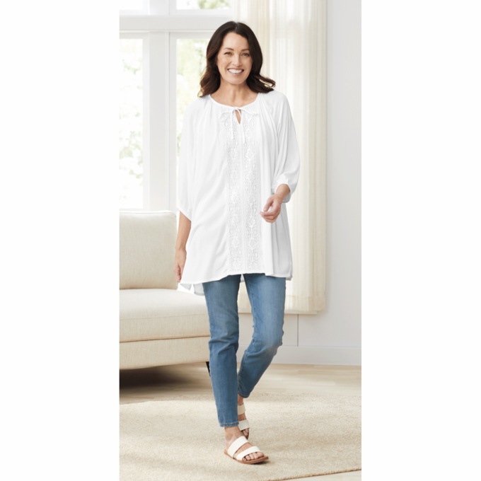 Lace Front Tunic, , large