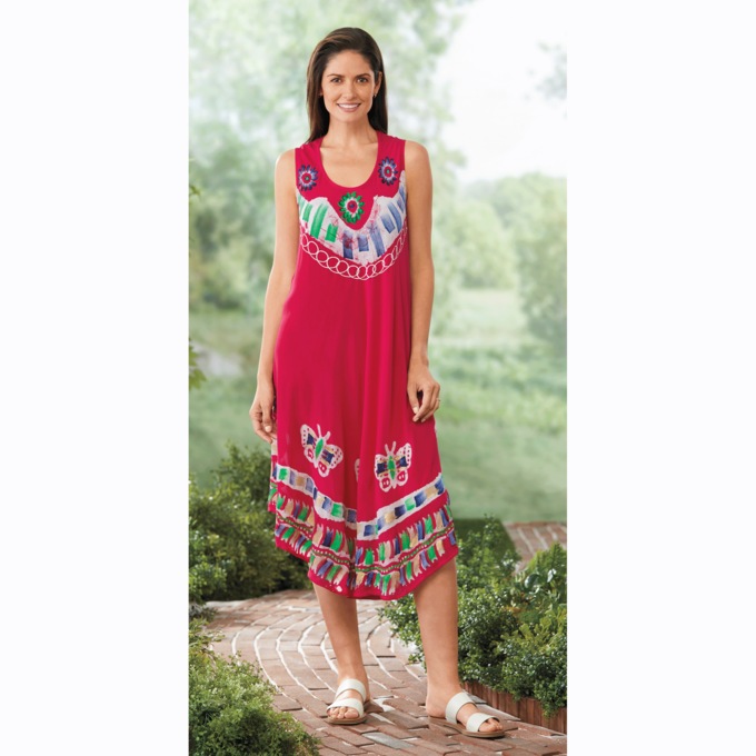 Sleeveless Umbrella Dress, , large