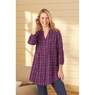 Pintuck Cotton Flannel Shirt, , large