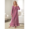 Square-Neck Flannel Nightgown, , large