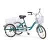 Adult Tricycle with Two Baskets, Green, large