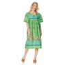 Border Print Patio Dress, , large
