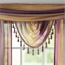 Ombr&eacute; Tasseled Waterfall Valance, , large