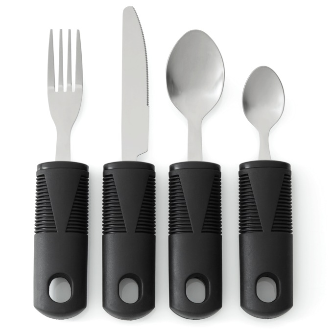 4-Piece Comfort Grip Cutlery, , large