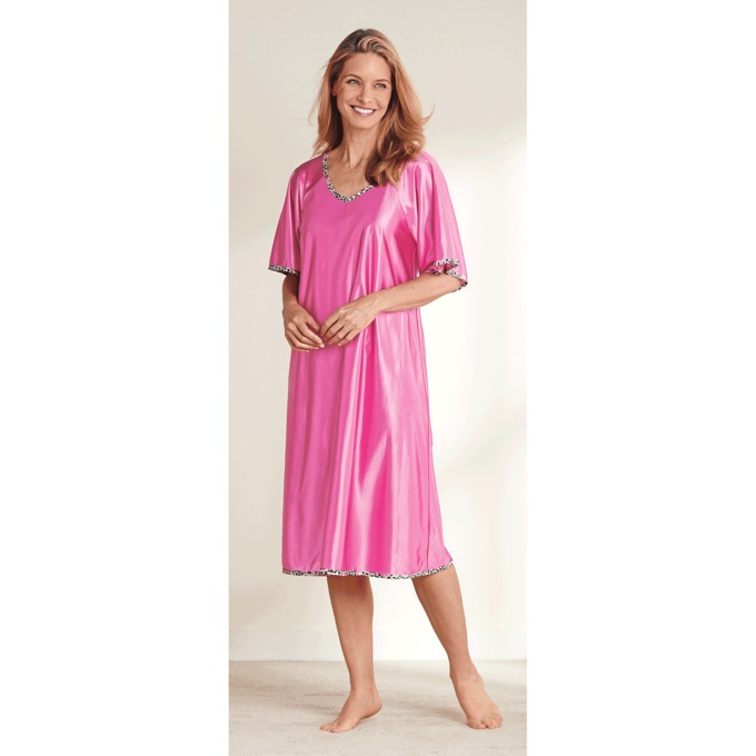 2-Pack Silky Tricot Nightgowns, , large