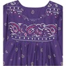 Border Print Patio Dress, Black Berry, large