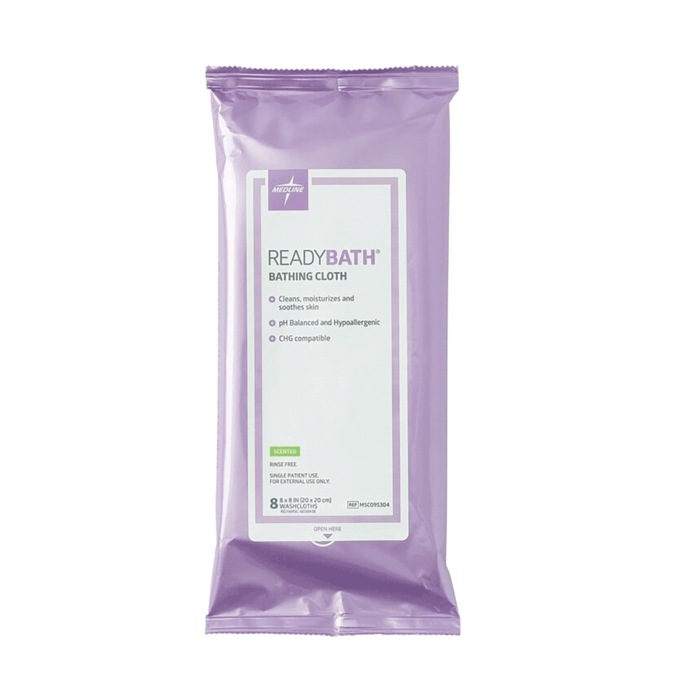 ReadyBath® Lightly-Scented Wipes, , large