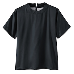 Women's Satin Blouse with Short Sleeves, , large