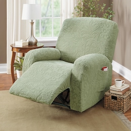 Floral Pattern Recliner Cover, , large