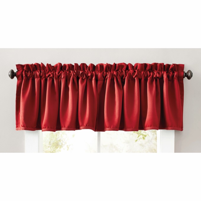 Madison Room-Darkening Light-Filtering Valance, Brick, large
