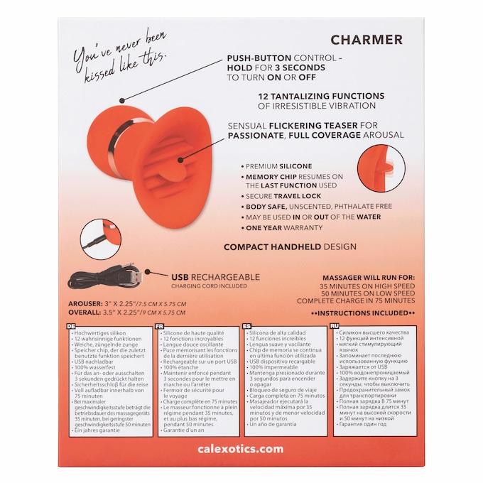French Kiss Charmer Vibrator, , large