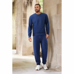 Men's Crewneck Sweatshirt &amp; Fleece Jogger, , large