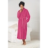 Fleece Wrap Robe - Solid and Print, , large