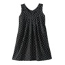 V-Neck Tunic Tank - Print, Black White Dot, large