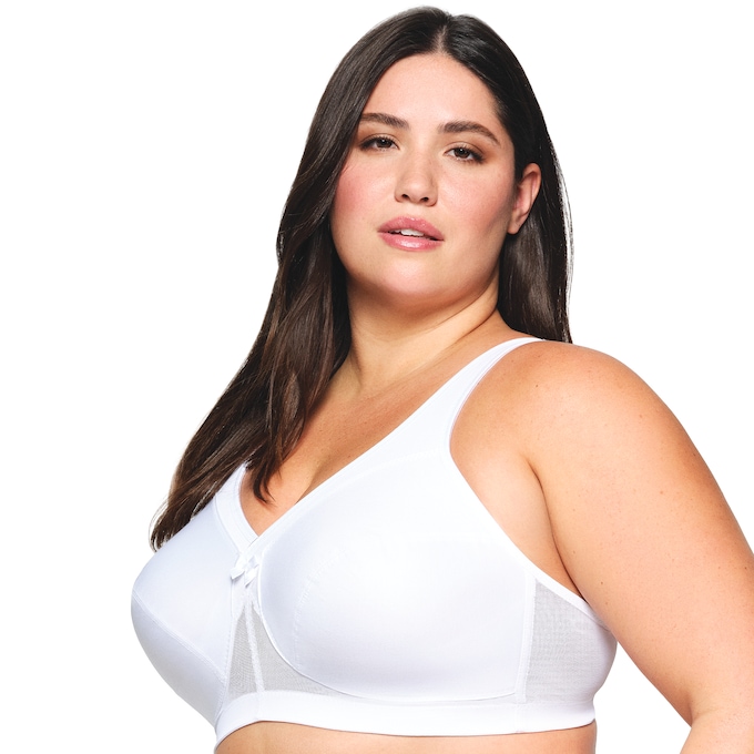 Glamorise MagicLift Active Support Bra, White, large