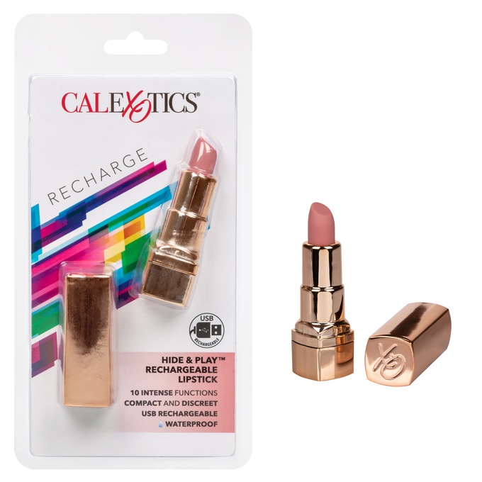 Hide & Play Rechargeable Lipstick Massager, , large