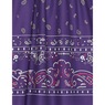 Border Print Patio Dress, Black Berry, large