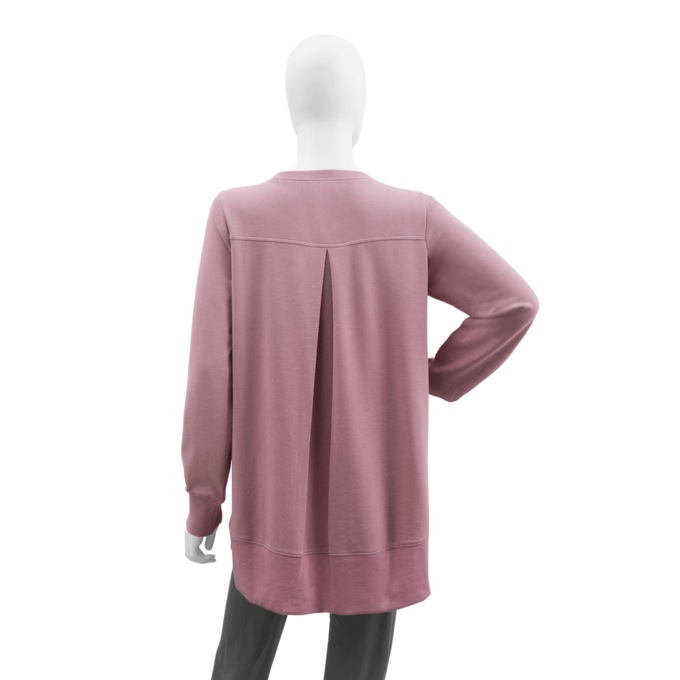 Hi-Low Pleated-Back Tunic, , large