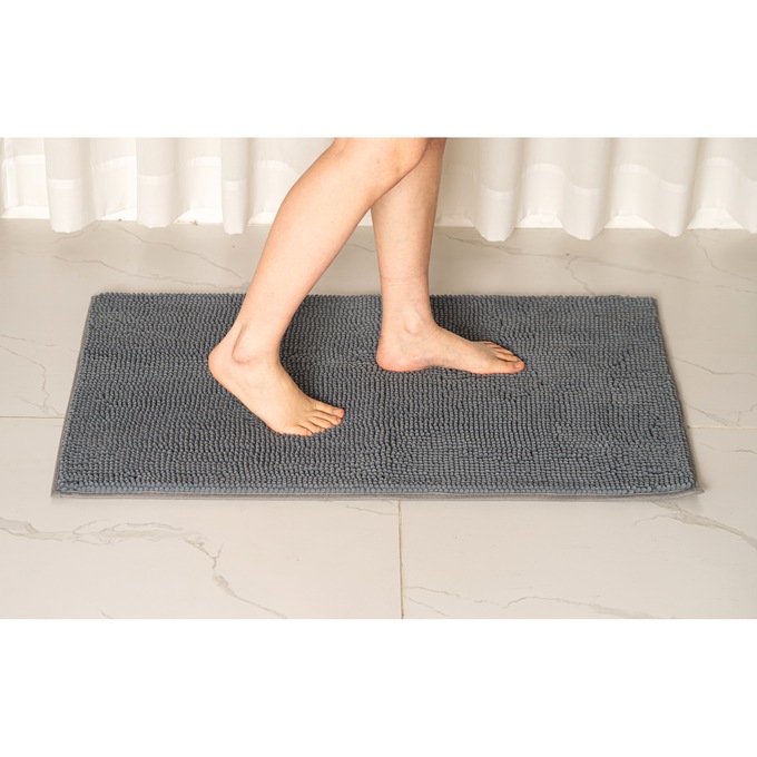Ultra Soft Bath Mat, Gray, large