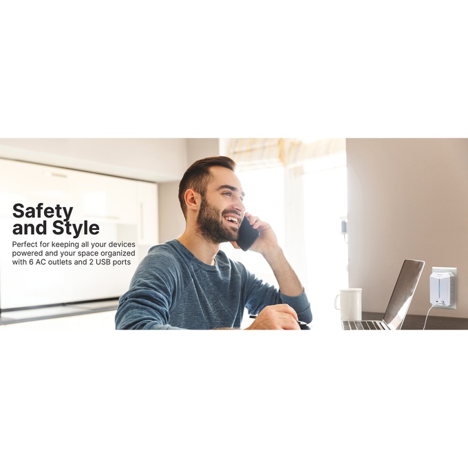 Emerson Wall Charger with Surge Protection, , large