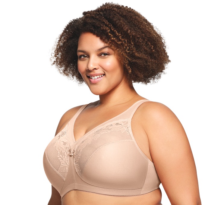 Glamorise Magiclift Minimizer Bra, Café, large
