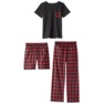 3-pc. Plaid PJ Set, , large