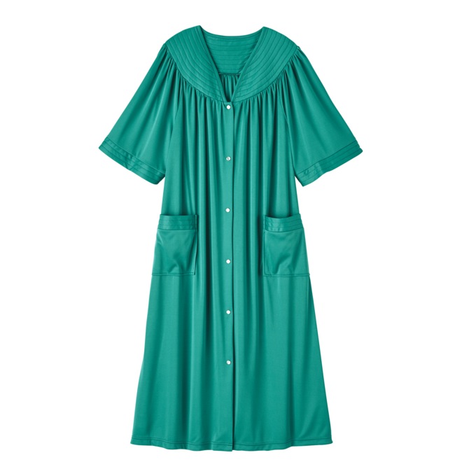 Polyester Snap-Front Duster, , large