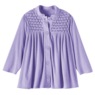 Smocked Terry Jacket, , large