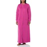 Solid Snap Front Robe, Plumberry, large