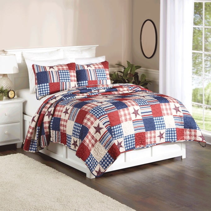 United Plaids Quilt Set, , large