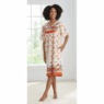Border Print Patio Dress, , large