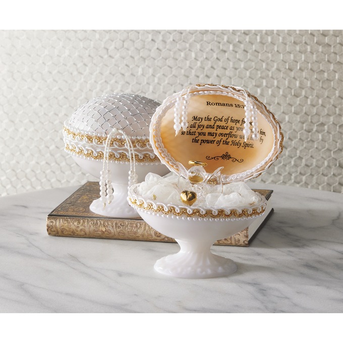 Inspirational Heart of Gold Angel Egg Keepsake, , large