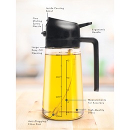 2-in-1 Oil Sprayer &amp; Dispenser, , large