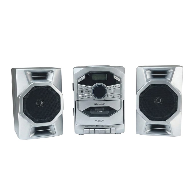 Emerson Portable CD/Cassette Stereo Boom Box, , large