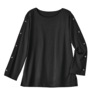 Button-Sleeve Top, , large